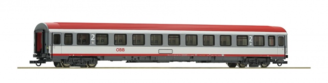 Passenger car 2nd class type Eurofima in New livery<br /><a href='images/pictures/Roco/Roco-45355.jpg' target='_blank'>Full size image</a>